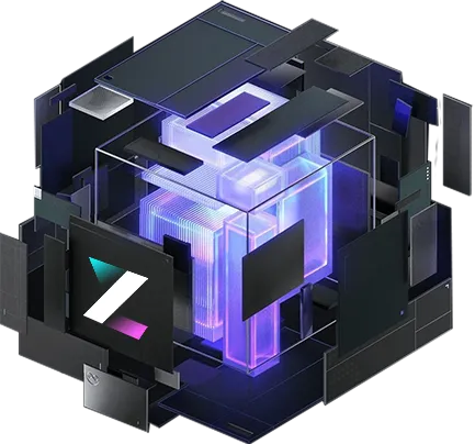 About Us - 3D blockchain cube