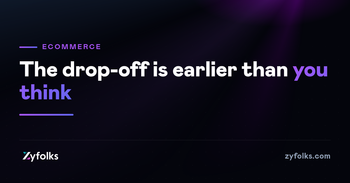 Your checkout is fine. Your catalogue is what loses the sale
