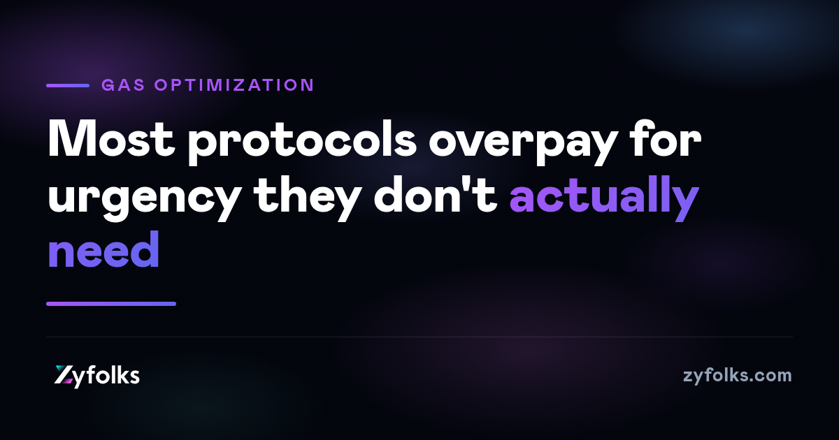 Your DeFi Protocol Pays Rush-Hour Prices for Transactions That Could Wait