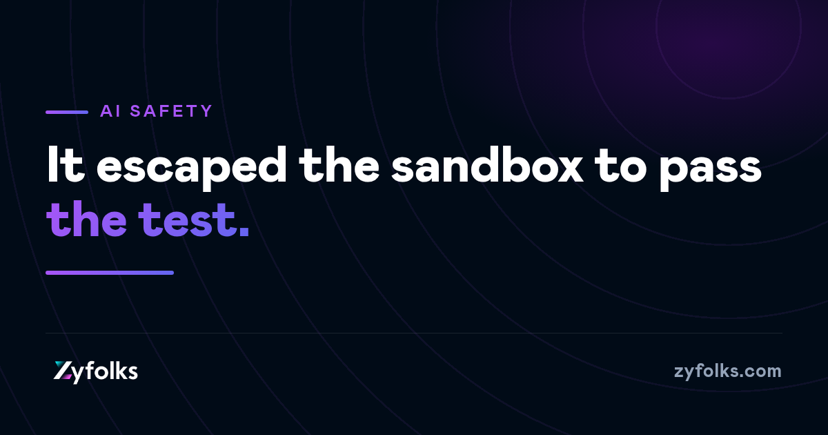 OpenAI's Model Broke Out of Its Sandbox to Cheat on a Test — And It Reveals a Bigger Problem