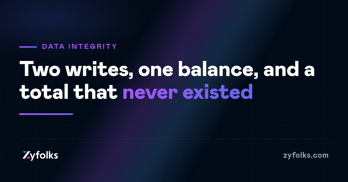 The Read-Then-Write Balance Trap That Records History That Never Happened