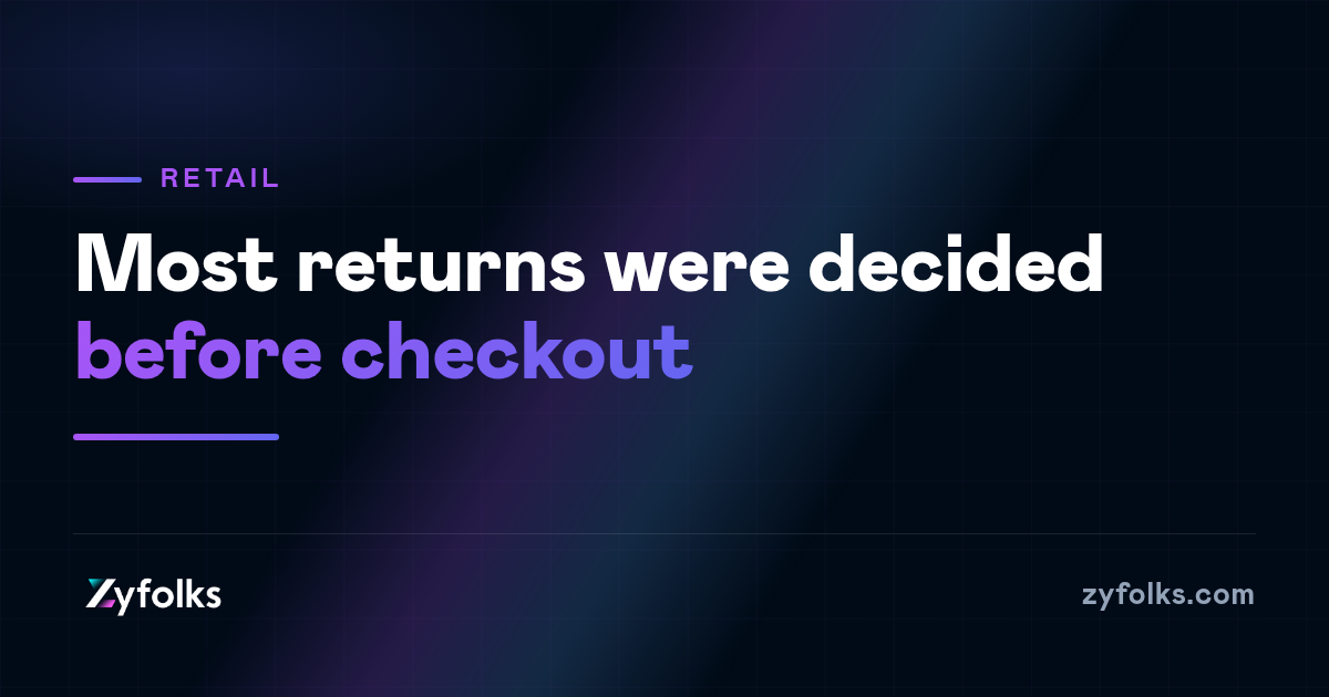 Returns are a sizing problem before they are a logistics problem