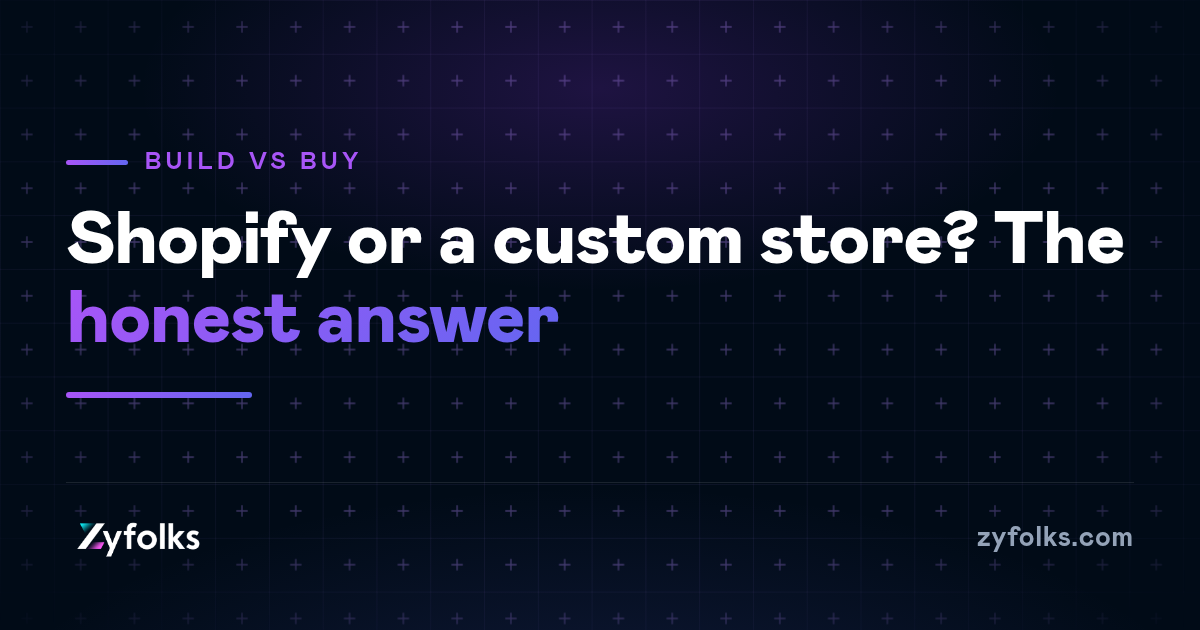 Shopify or a custom store? The honest answer for most sellers