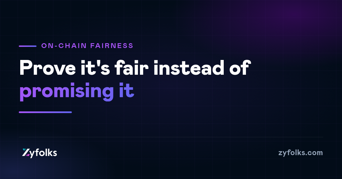 When "trust us, it's fair" isn't good enough