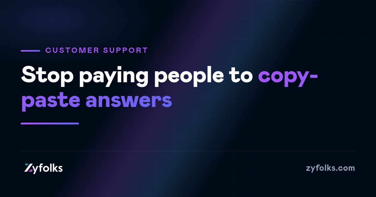 Your support team answers the same 40 questions all day. What happens when software answers them first?